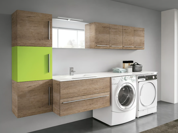 STORE 412 - Wall-mounted laundry room cabinet with sink by Gruppo Geromin - view 2
